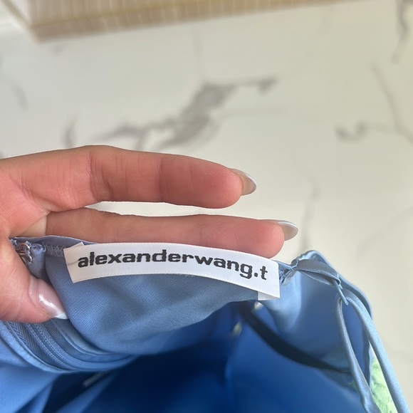 T by Alexander Wang Slip Dress in Dark Oxford Blue - Picture 7 of 10